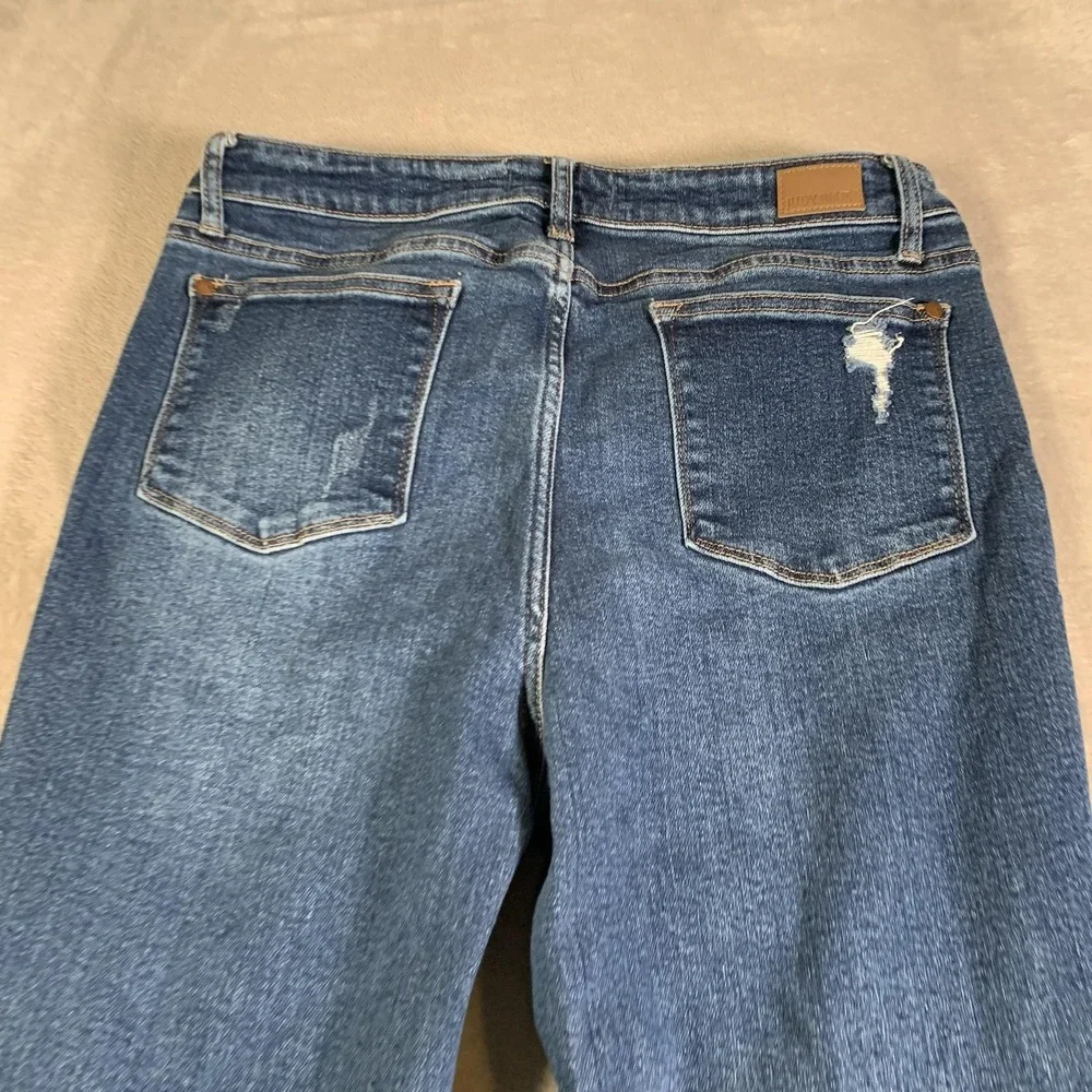 Judy Blue‎ Jeans Womens 15/32 Distressed Ripped Skinny Denim Mid Rise JB8220